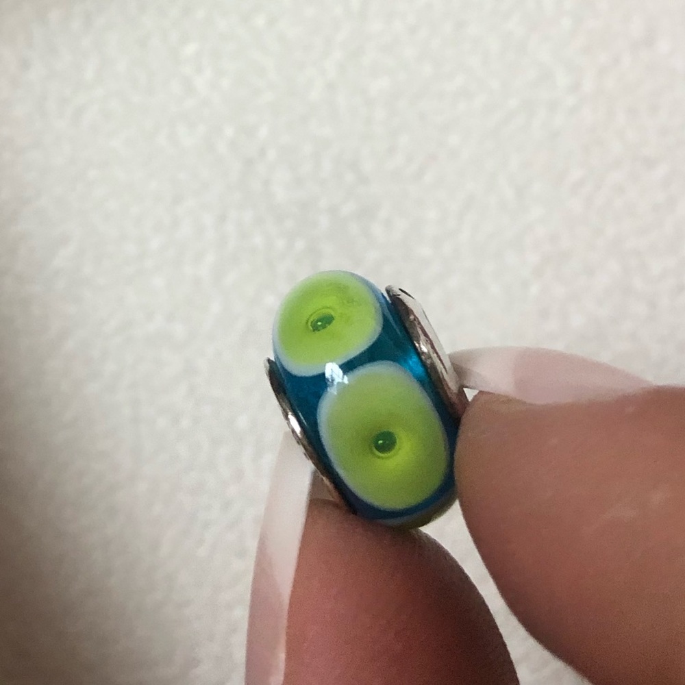 SilveRado Murano Glass Bead Charm Sterling Silver
